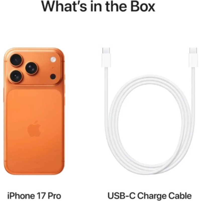 Iphone 17 Pro Max – 512GB ROM – 12 GB RAM – 5000mAh – Single Sim – Cosmic Orange